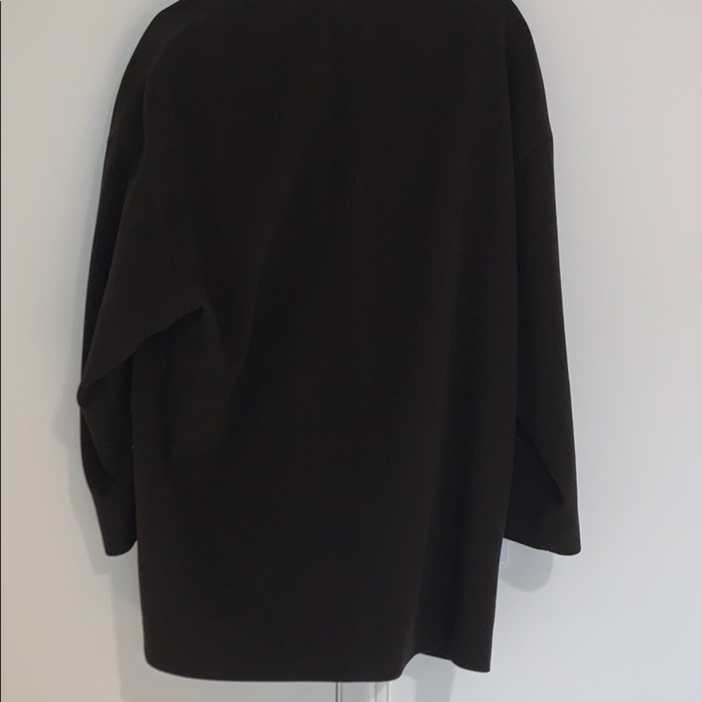 Dark Brown Wool Coat - Picture 4 of 4